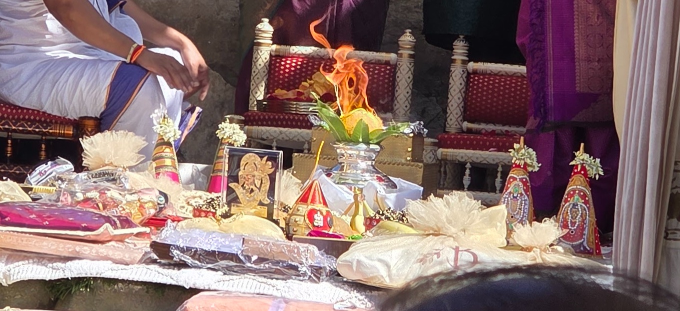 Wedding ceremony setup